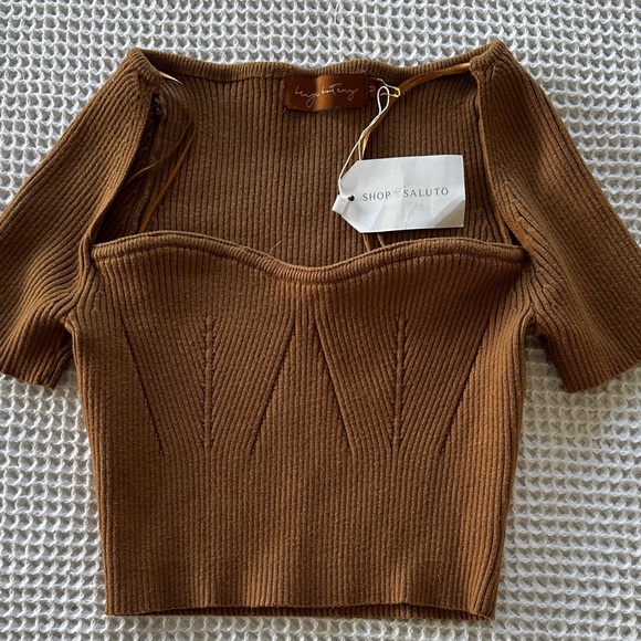 Ribbed crop top - Picture 3 of 8